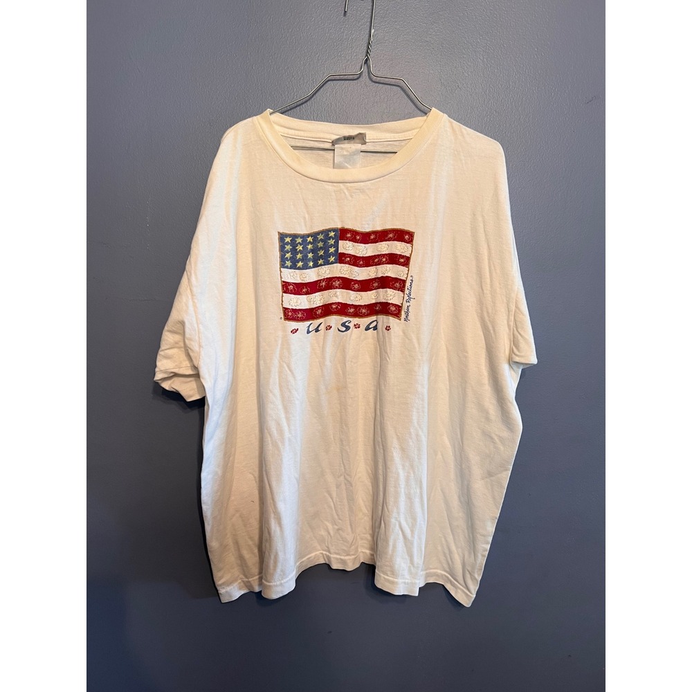 Vintage Northern Reflections USA American Flag T-Shirt One Size Single Stitch